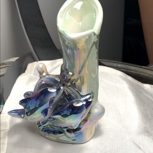 Dolphins bud Vase collectible colours vibrant